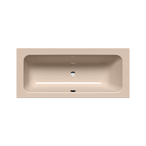 Kaldewei Puro set wide bath tub left 261134013030 full anti-slip pearl effect, bahama beige, 170x75cm, overflow in the middle