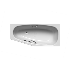 Kaldewei Mini star bath left 225330003199 157x70 / 47.5cm, anti-slip pearl effect, manhattan