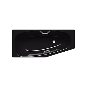 Kaldewei Mini star bath tub right 224730000701 157x75 / 50cm, anti-slip, black