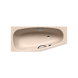 Kaldewei Mini star Badewanne rechts 224530003030 157x70/47,5cm, Antislip Perl-Effekt, bahamabeige