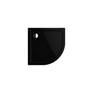Kaldewei Arrondo Kaldewei douche 460200013701 100x100x2,5cm, effet perlant, noir