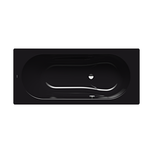 Kaldewei Vaio set Badewanne 233400010701 170x75cm, ohne Effekt/Antislip, schwarz