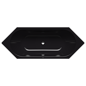 Kaldewei Vaio Duo 6 bain 233230003701 210x80cm, effet perle antidérapant, noir