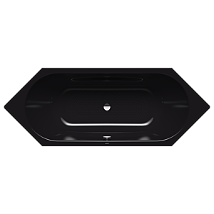 Kaldewei Vaio Duo 6 bain 233234010701 210x80cm, antidérapant complet, noir