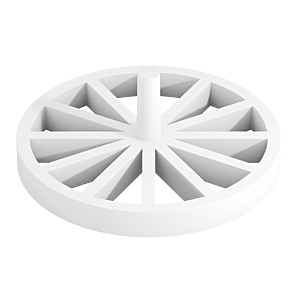 Filtre à cheveux Kaldewei 3912, 910400000001 pour robinet de vidange permanent de lavabo, blanc