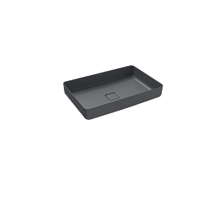 Kaldewei Miena vasque 909606003665 3185, 58 x 38 cm, cool grey 70, sans trop-plein, sans trou pour robinetterie, insonorisation