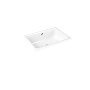 Kaldewei Cayono lavabo 913606000001 blanc , 58x41.5cm, avec trop - plein, trou de robinetterie