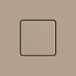 Kaldewei drain cover 687772570662 square, for Conoflat , warm beige 40