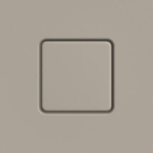 Kaldewei Conoflat cover 687772572669 square, Secure Plus , warm grey30
