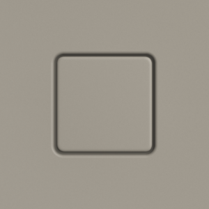 Kaldewei Conoflat Ablaufdeckel 687772572670 eckig, Secure Plus, warm grey50