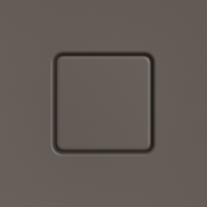 Kaldewei Conoflat cover 687772572673 square, Secure Plus , warm grey80