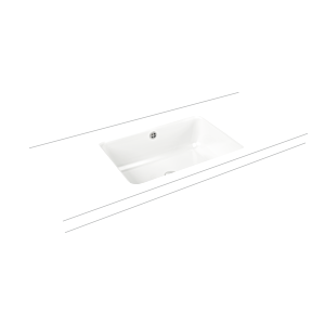 Kaldewei Cayono undercounter washbasin 913706000001 59.6x42.6cm, with overflow, soundproofing, white