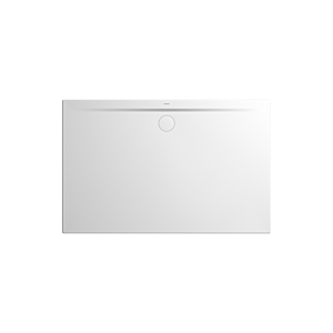 Kaldewei Superplan zero shower tray 358647983711 80x150cm, extra-flat tub support, pearl effect, matt alpine white