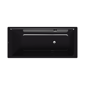 Kaldewei Puro bathtub 256623000701 170x75cm, overflow on the side, overflow hole opposite, black