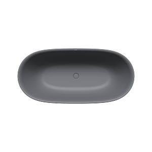 Kaldewei Meisterstück OYO DUO bathtub freestanding 1050-4035 205043540665 163 x 77 cm, without overflow, cool grey 70