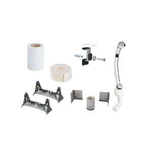 Kaldewei Installations-Set 687676490000 bis 5041, mit Garnitur, für Badewanne