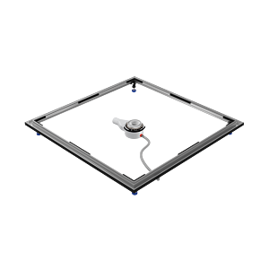 Kaldewei ESR installation system frame 640000280000 122.8 x 122.8 cm for shower tray 120 x 120 cm, flush with the floor