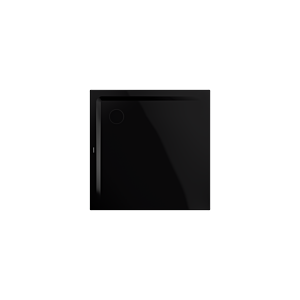 Kaldewei Superplan Duschwanne 385848043701 100x100x2,5cm, mit Träger, Perl-Effekt, schwarz