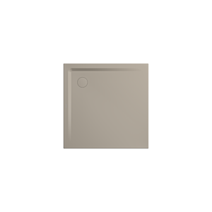 Kaldewei Superplan shower tray 383148043669 80x80x2.5cm, with support, pearl effect, warm grey30