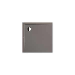 Kaldewei Superplan receveur de douche 384847980672 90x90x2,5cm, support plat, sans effet/antidérapant, gris chaud70