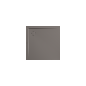 Kaldewei Receveur de douche Superplan 386548043672 120x120x2,5cm, avec support, effet perlant , gris chaud70