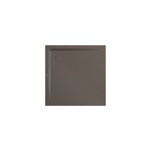 Kaldewei Superplan Duschwanne 385848043673 100x100x2,5cm, mit Träger, Perl-Effekt, warm grey80