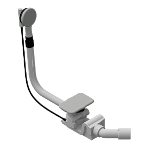 Kaldewei Asymmetric duo waste / overflow set 687772060199 manhattan, special, with integrated filling function, for bathtub