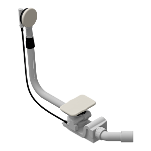 Kaldewei Asymmetric duo waste / overflow set 687772060231 pergamon, special, with integrated filling function, for bathtub