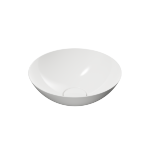 Vasque Kaldewei Avellino 912006003001, diamètre 30 cm, sans trou de robinetterie, chromée, effet perle, blanc alpin