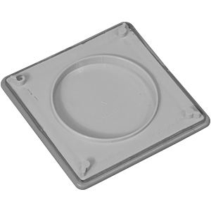 Kaldewei Conoflat Ablaufdeckel 687772572663 eckig, Secure Plus, cool grey30