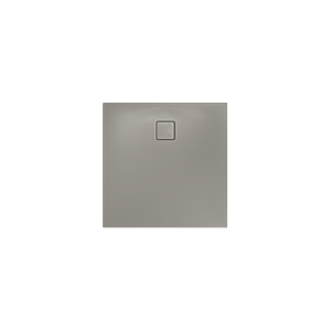 Receveur de douche Kaldewei ALUVIA 325511111670, antidérapant, trou d&#39;évacuation Ø 90 mm, 100 x 100 x 20 cm, gris chaud 50