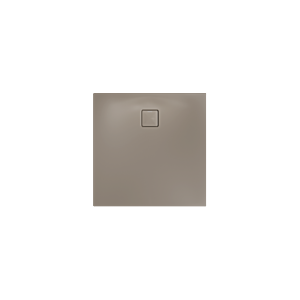 Receveur de douche Kaldewei ALUVIA 325511111671, antidérapant, trou d&#39;évacuation Ø 90 mm, 100 x 100 x 20 cm, gris chaud 60