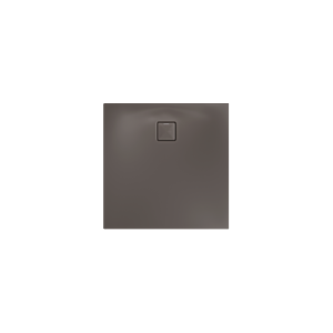 Receveur de douche Kaldewei ALUVIA 325311111673, antidérapant, trou d&#39;évacuation Ø 90 mm, 90 x 90 x 20 cm, gris chaud 80