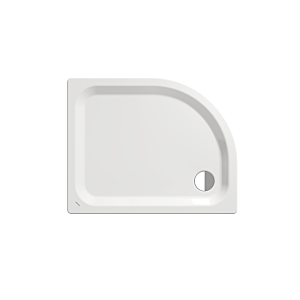 Kaldewei Zirkon Duschwanne 455535000001 90x75x3,5cm, mit Träger, Antislip, weiß