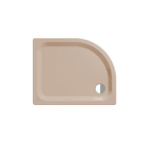 Kaldewei douche Zirkon 455530003030 90x75x3,5cm, effet perlant antidérapant, beige bahama