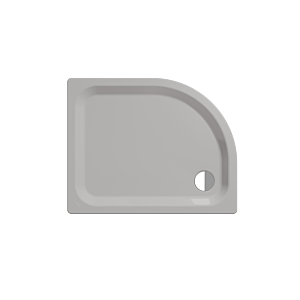 Kaldewei Zirkon Kaldewei douche 456848040199 90x80x3.5cm, avec support, manhattan