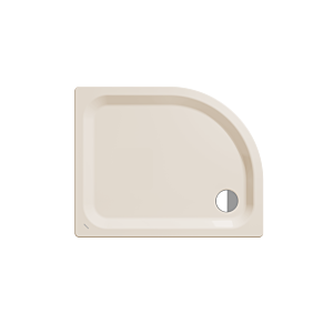 Kaldewei Zirkon Kaldewei douche 455548043231 90x75x3,5cm, avec support, effet perlant, pergamon