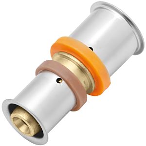 KAN-therm KAN-press 6in1 Kupplung 1009046008 63 x 50 mm, brass, reduced, with press sleeve