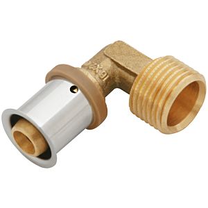 KAN-therm KAN-press Übergangswinkel 1009070018 32 mm x 2000 AG, 90 °, laiton, avec manchon de presse