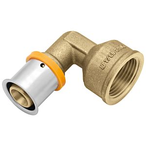 KAN-therm KAN-press Übergangswinkel 1009069005 16 mm x 2000 / 2 IG, 90 °, laiton, avec manchon de presse