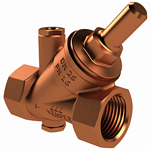 Kemper free Clapet anti-retour 1950202000 DN 20, Rp 3/4, PN 16, bronze, avec bouchon de Clapet anti-retour