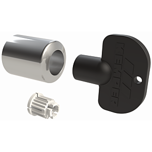 Kemper Frosti Steckschlüsseloberteil 5740000100 verchromt, mit Schlüssel, für alle Nennweiten