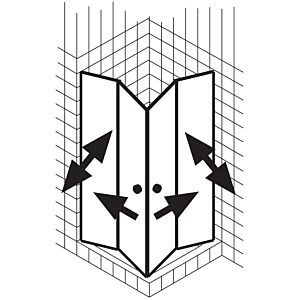 Kermi Liga Dichtleiste 2534987 LI 2CR/L, 4x985mm, waagerecht