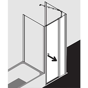 Kermi Ibiza 2000 Schwingtür I2STR090201PK 865-900/2000  cm