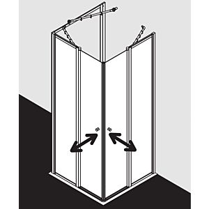 Kermi Nova 2000 ESR Eckeinstieg N2ESR0901811K BV 870-890/1850, rechte Seite