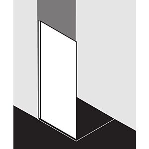 Kermi XCWIO06020VAK 60x200mm, argent brillant, TSG clair