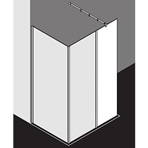Kermi Système de verre Xb XBWIH06020VUK 60x200cm, argent brillant, TSG SR Opaco, TSG clair