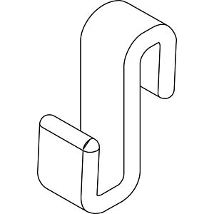 Kermi ZDHHHHHFX000XK Filia XP serviettes ZDHHHHHFX000XK 5 pièces, pour panneau fixe / paroi latérale / porte, transparent