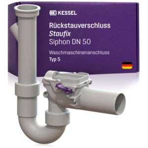 Kessel backflow stop Staufix 73052 DN 50, with odor trap and washing machinea.
