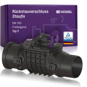 Kessel Staufix Rückstaudoppelverschluss 730100 DN 100, freiliegend